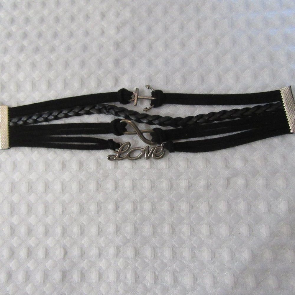 Bracelet Black 4 Straps New Without tags